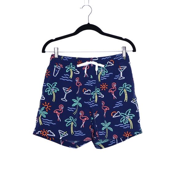 CHUBBIES The Neon Lights Quick-Dry 5.5" Swim Trunks Navy Board Shorts Men's M - Picture 1 of 13
